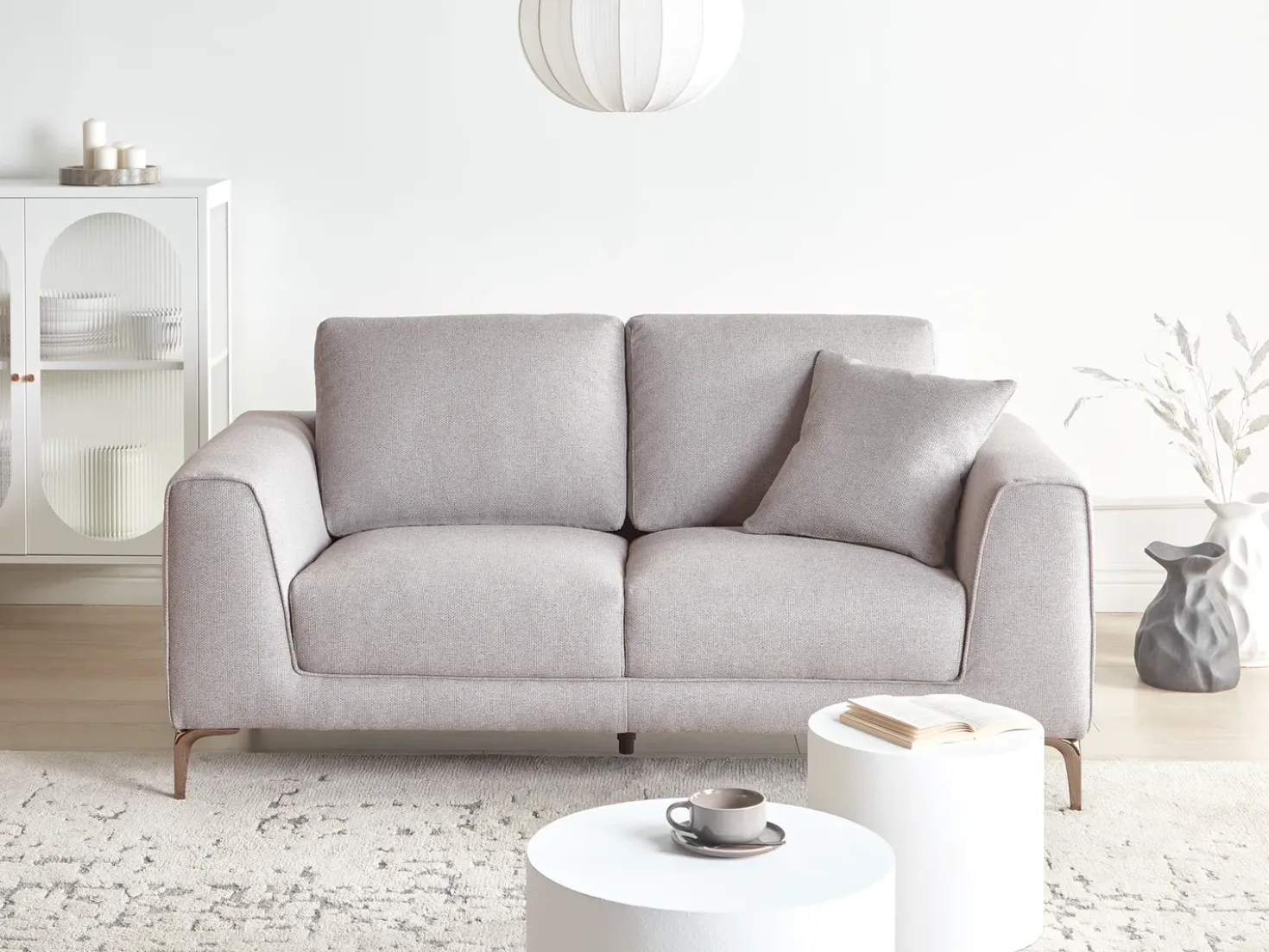2 posti REINEN Tessuto Grigio