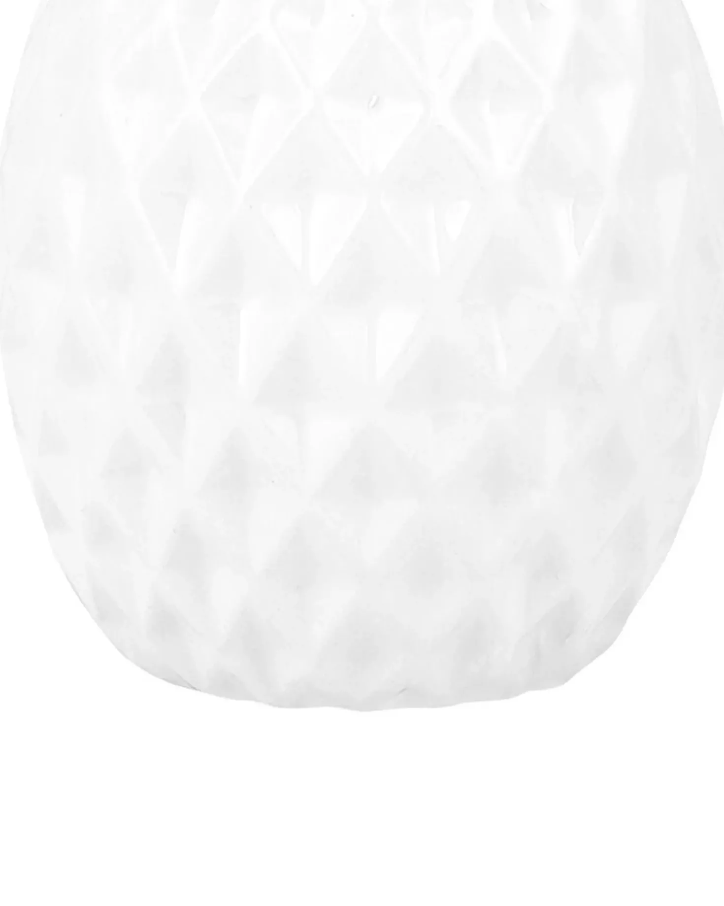 Accessorio decorativo Ananas TYANA Ceramica Bianco