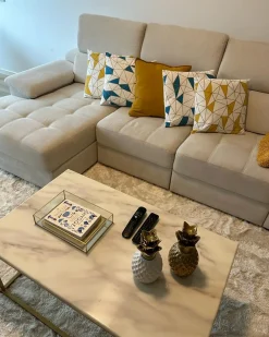Accessorio decorativo Ananas TYANA Ceramica Bianco
