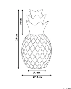 Accessorio decorativo Ananas TYANA Ceramica Bianco