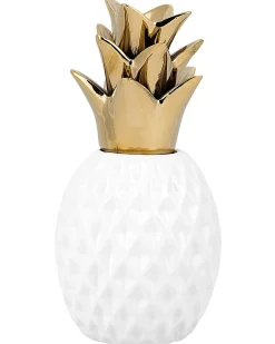 Accessorio decorativo Ananas TYANA Ceramica Bianco