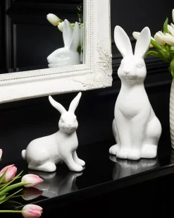 Accessorio decorativo Coniglio RUCA Ceramica Bianco