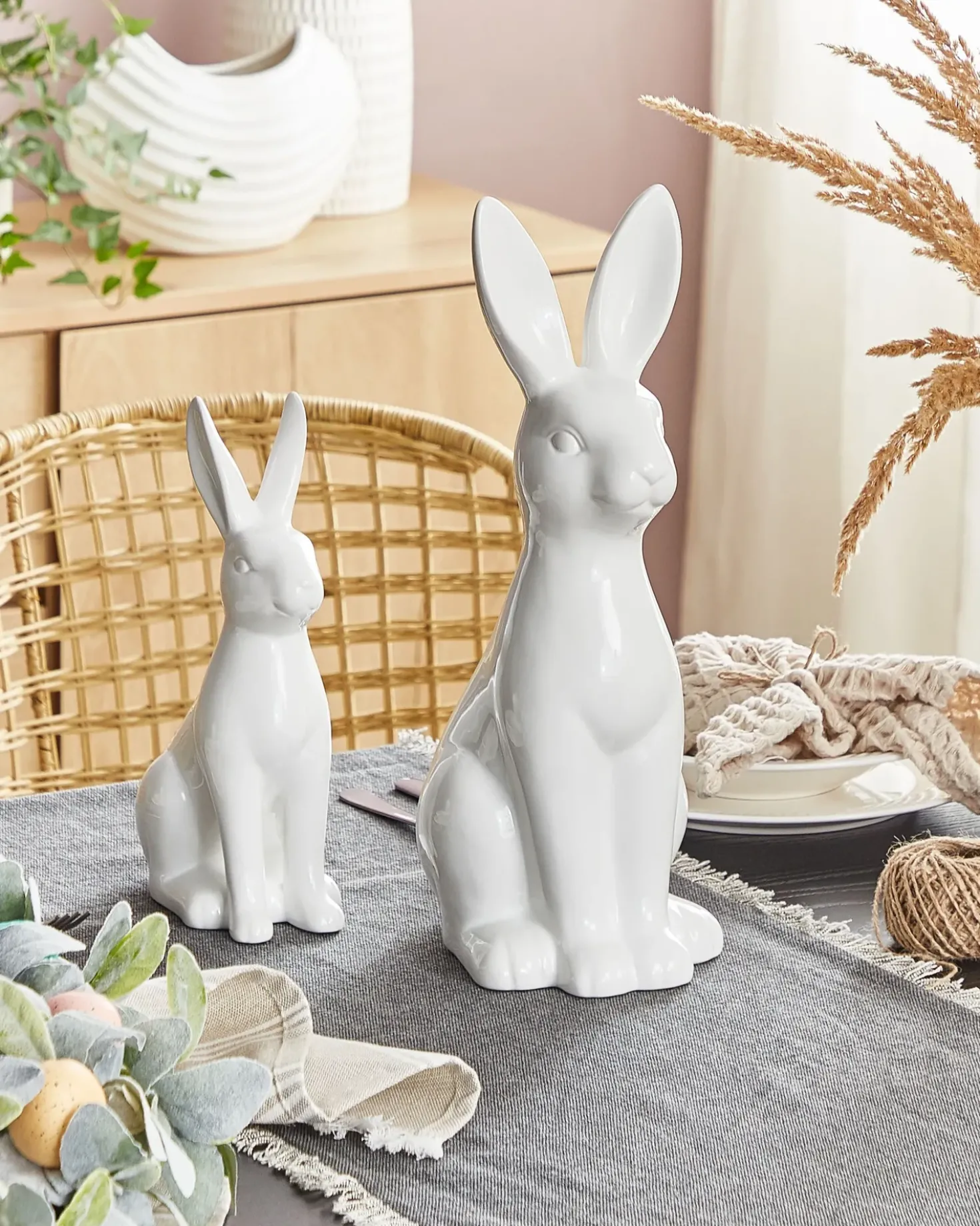 Accessorio decorativo Coniglio RUCA Ceramica Bianco