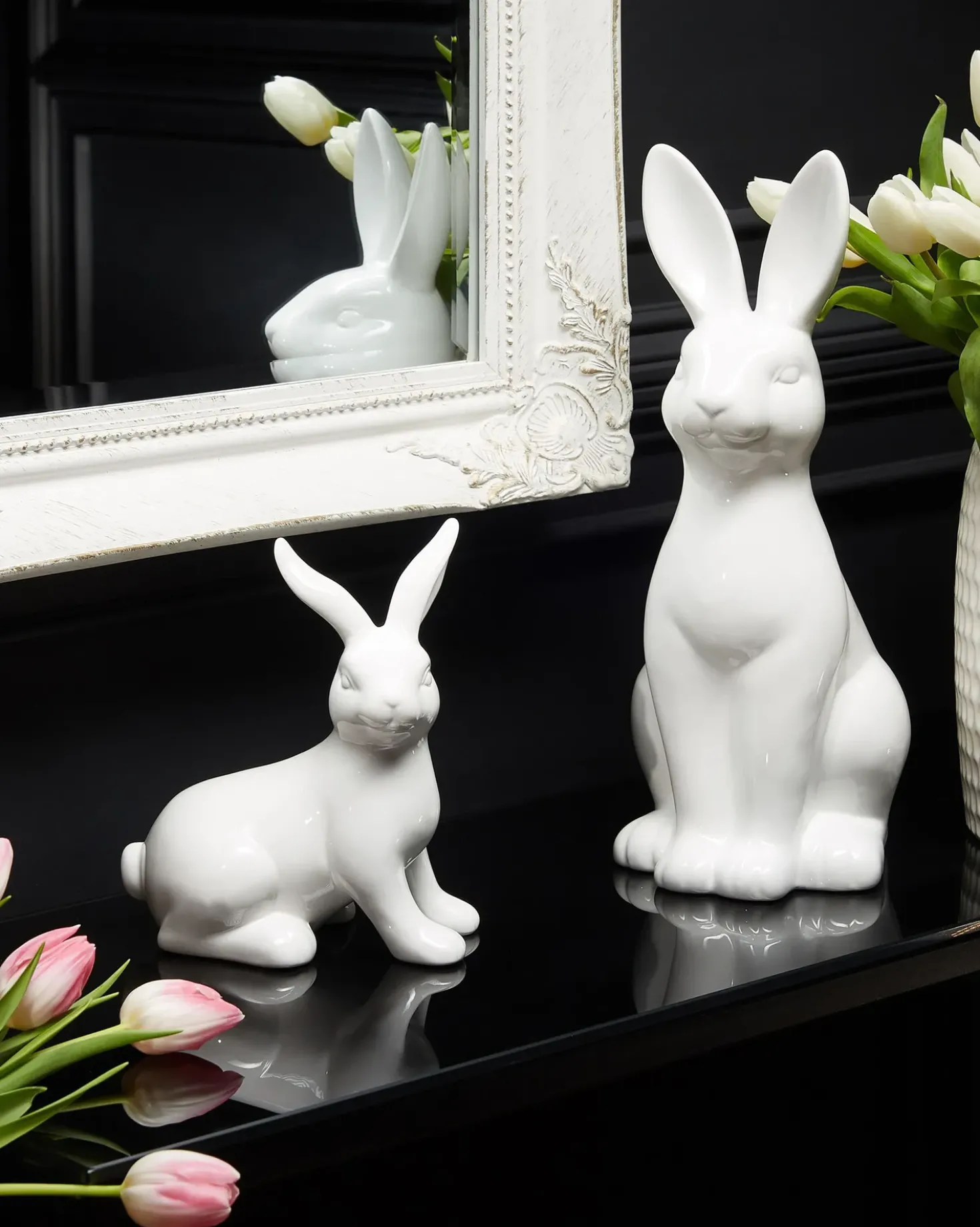 Accessorio decorativo Coniglio PAIMPOL Ceramica Bianco