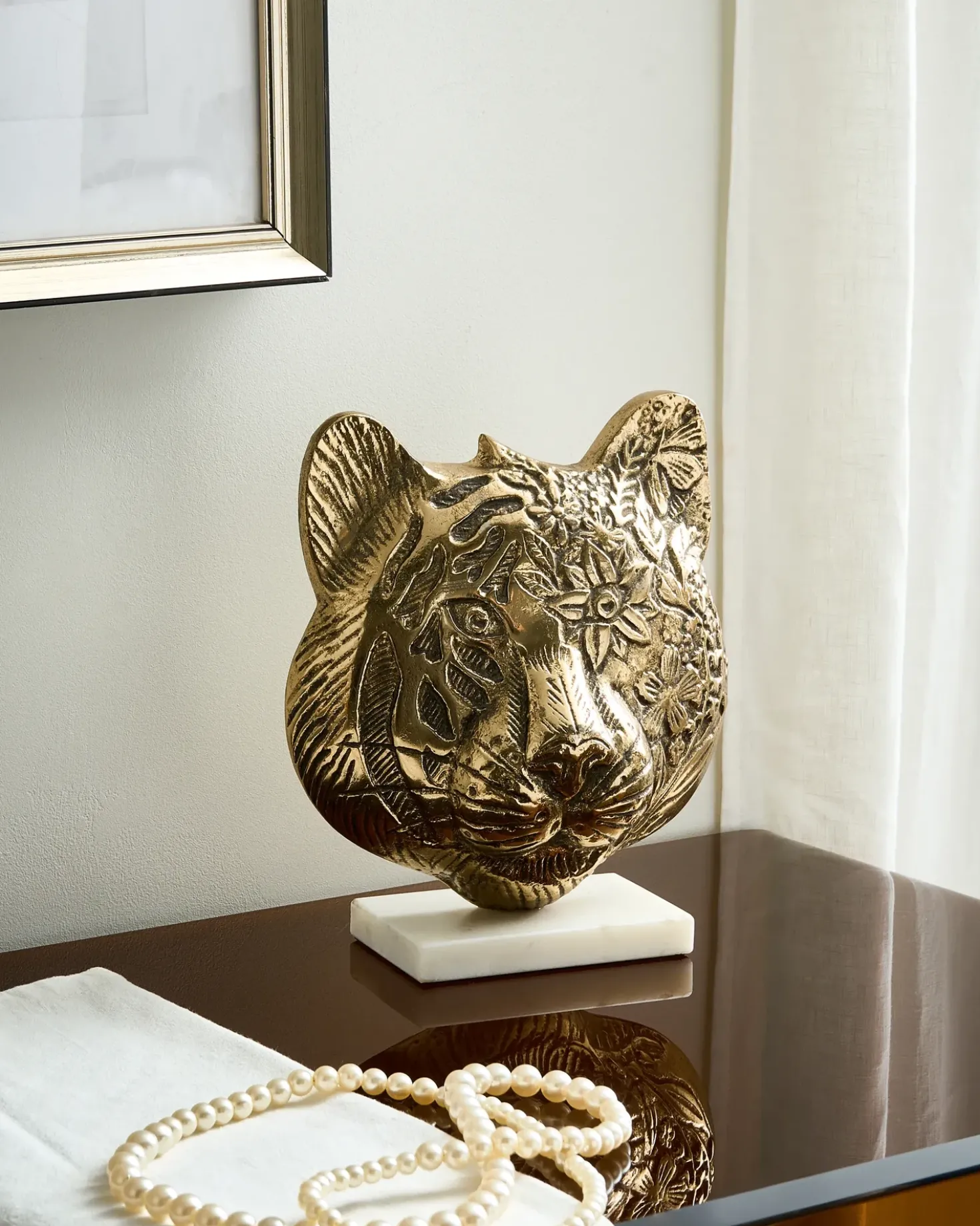 Accessorio decorativo Tigre BROVA Metallo Oro
