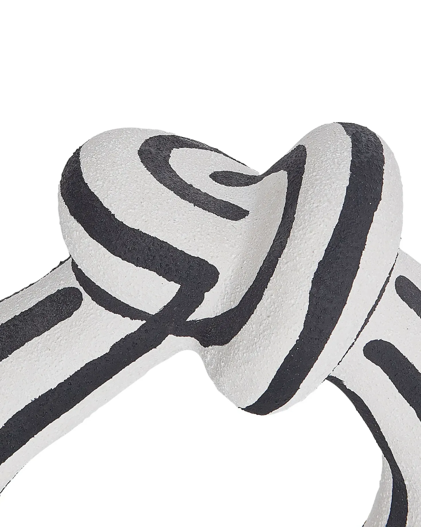Accessorio decorativo ZANDER Gres porcellanato Nero/Bianco