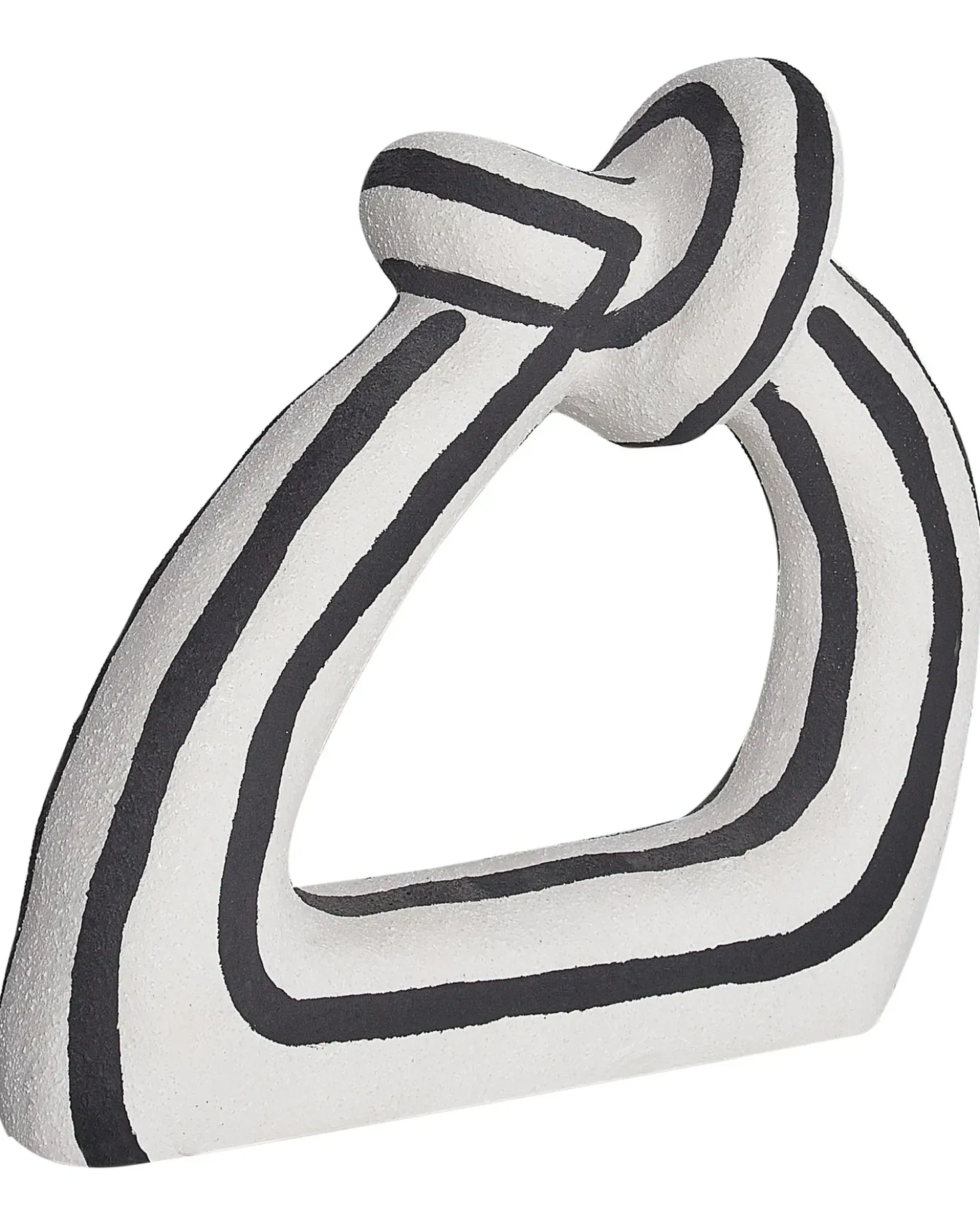 Accessorio decorativo ZANDER Gres porcellanato Nero/Bianco