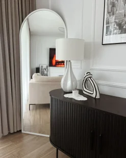 Accessorio decorativo ZANDER Gres porcellanato Nero/Bianco
