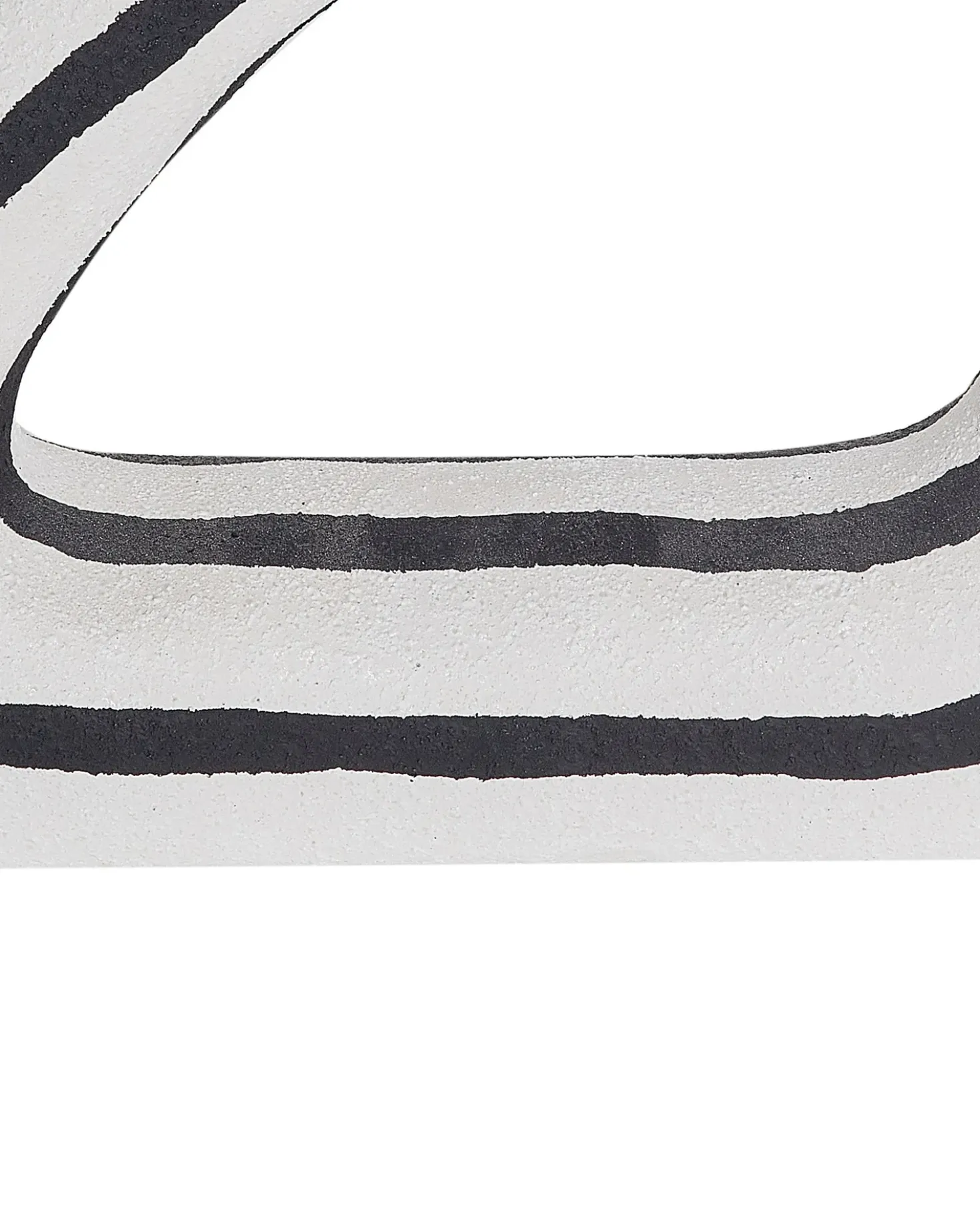 Accessorio decorativo ZANDER Gres porcellanato Nero/Bianco