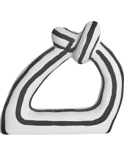 Accessorio decorativo ZANDER Gres porcellanato Nero/Bianco