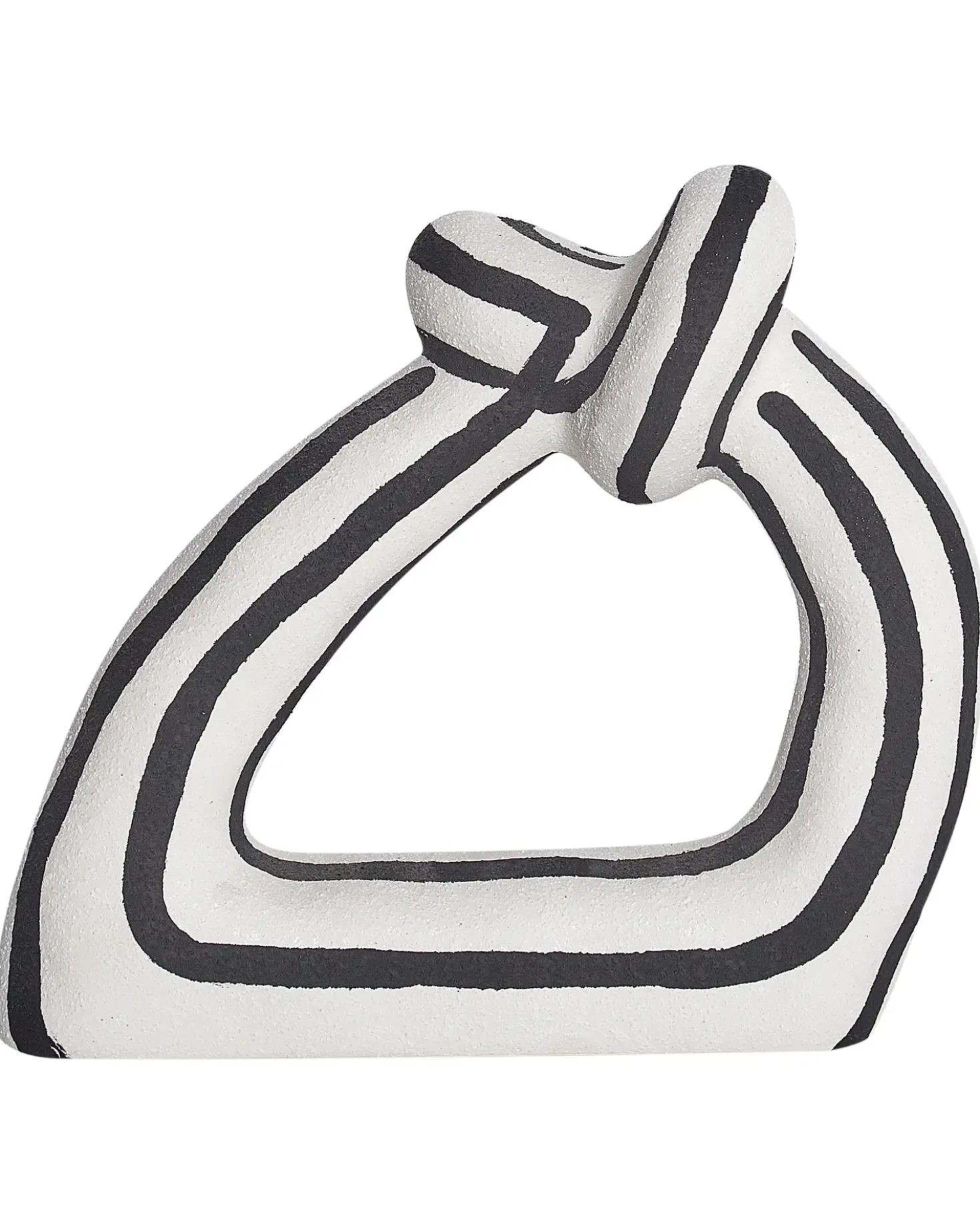 Accessorio decorativo ZANDER Gres porcellanato Nero/Bianco