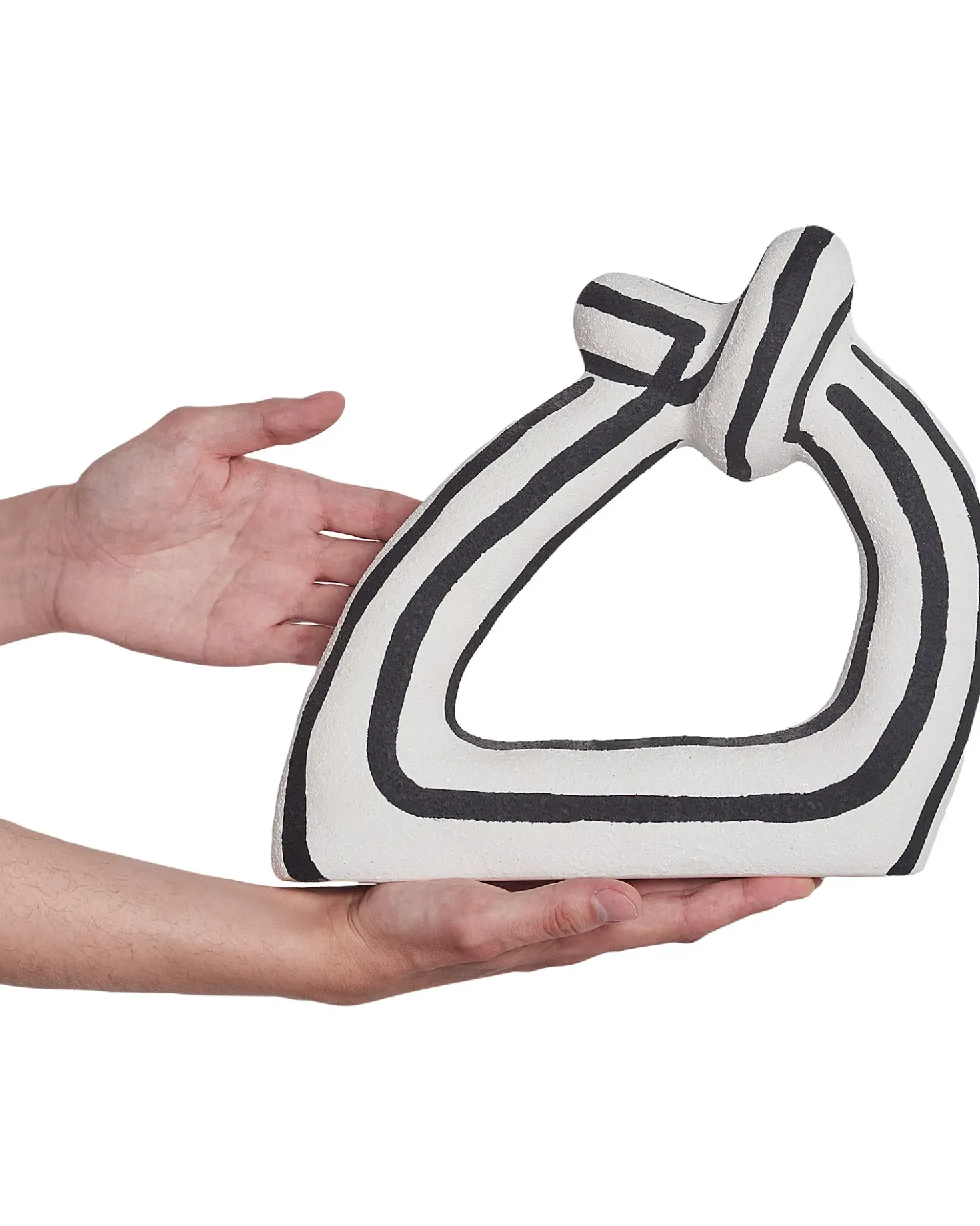 Accessorio decorativo ZANDER Gres porcellanato Nero/Bianco