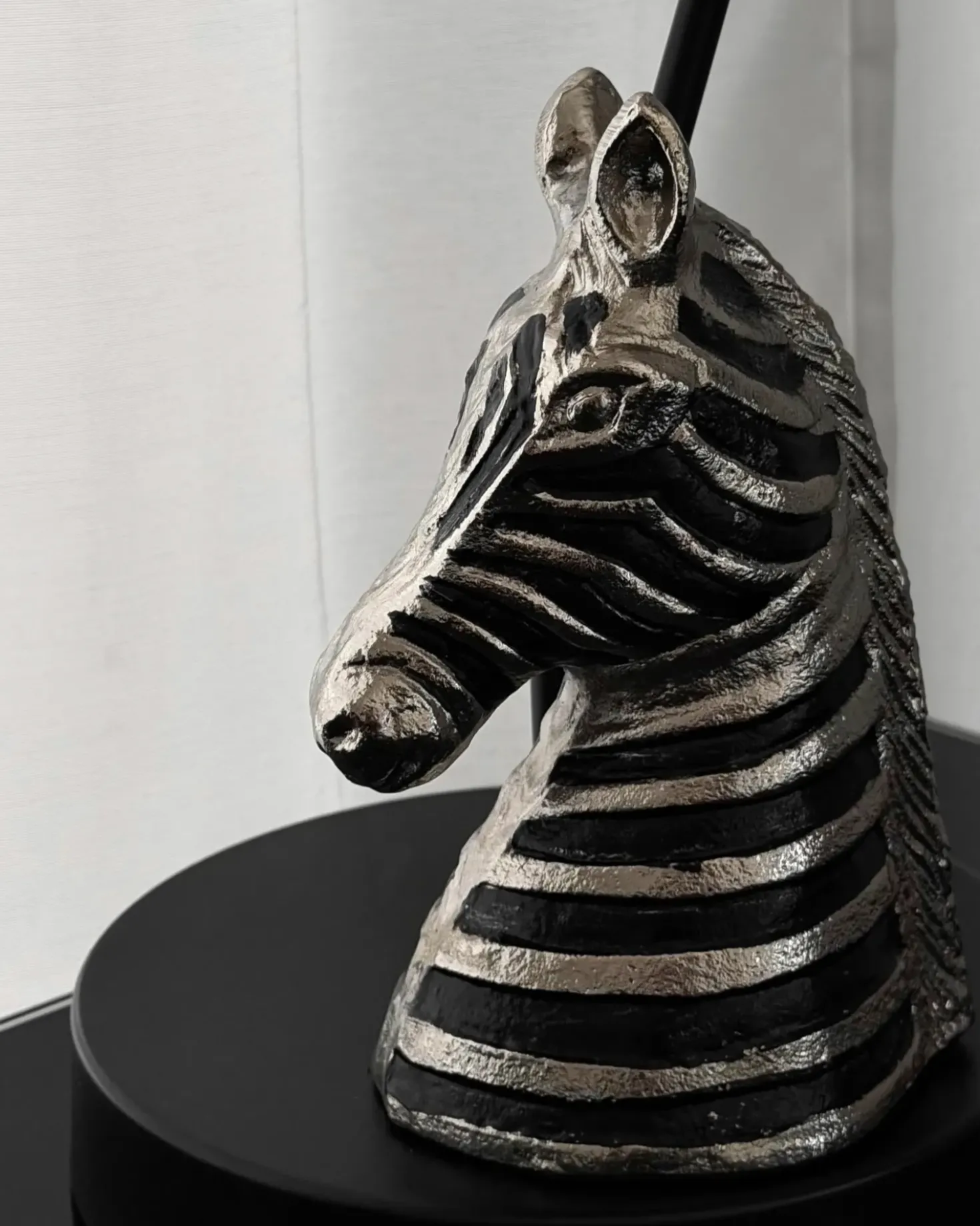 Accessorio decorativo Zebra ZAGORA Metallo Nero/Argento