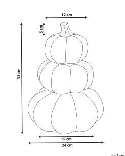 Accessorio decorativo Zucca KALAMATA Velluto Arancione
