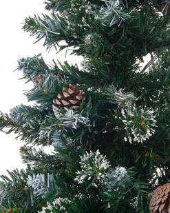 Albero di Natale artificiale LED PALOMAR 120 cm Verde scuro