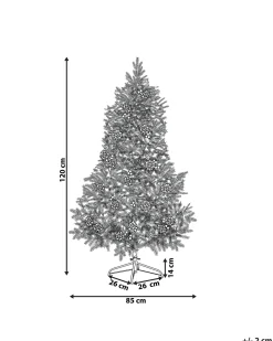 Albero di Natale artificiale LED PALOMAR 120 cm Verde scuro