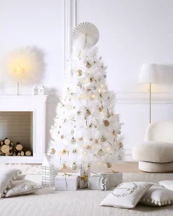 Albero di Natale artificiale TALBOT 180 cm Bianco