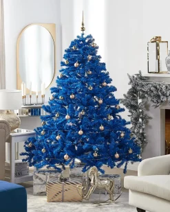 Albero di Natale artificiale FARNHAM 210 cm Blu
