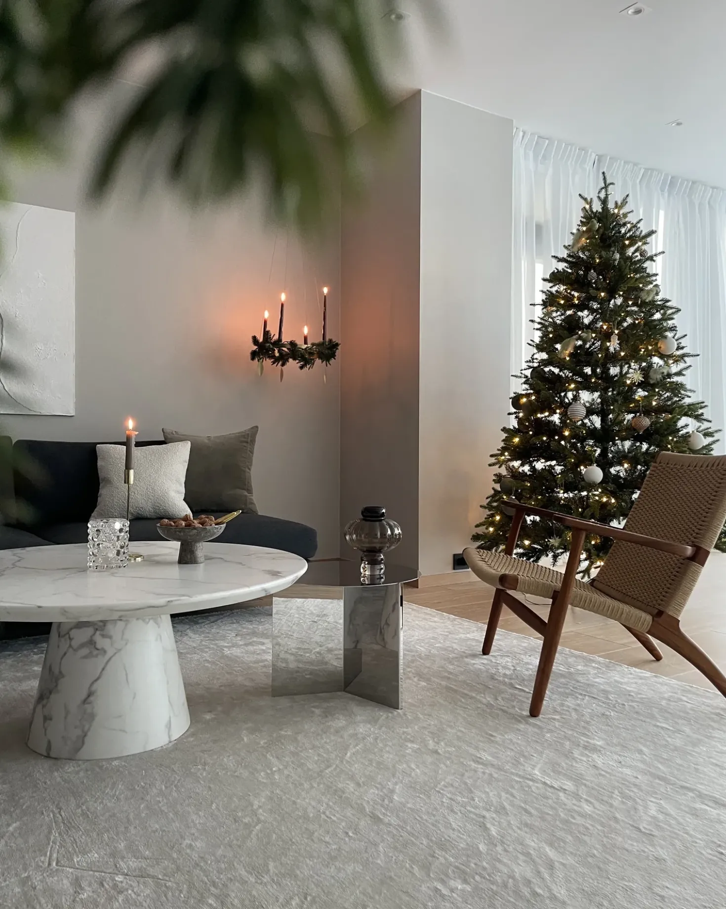 Albero di Natale artificiale LED FIDDLE 210 cm Verde