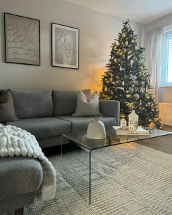Albero di Natale artificiale LED FIDDLE 210 cm Verde