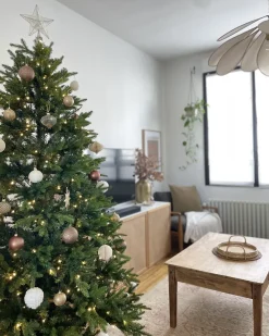 Albero di Natale artificiale LED FIDDLE 210 cm Verde