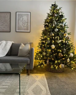 Albero di Natale artificiale LED FIDDLE 210 cm Verde