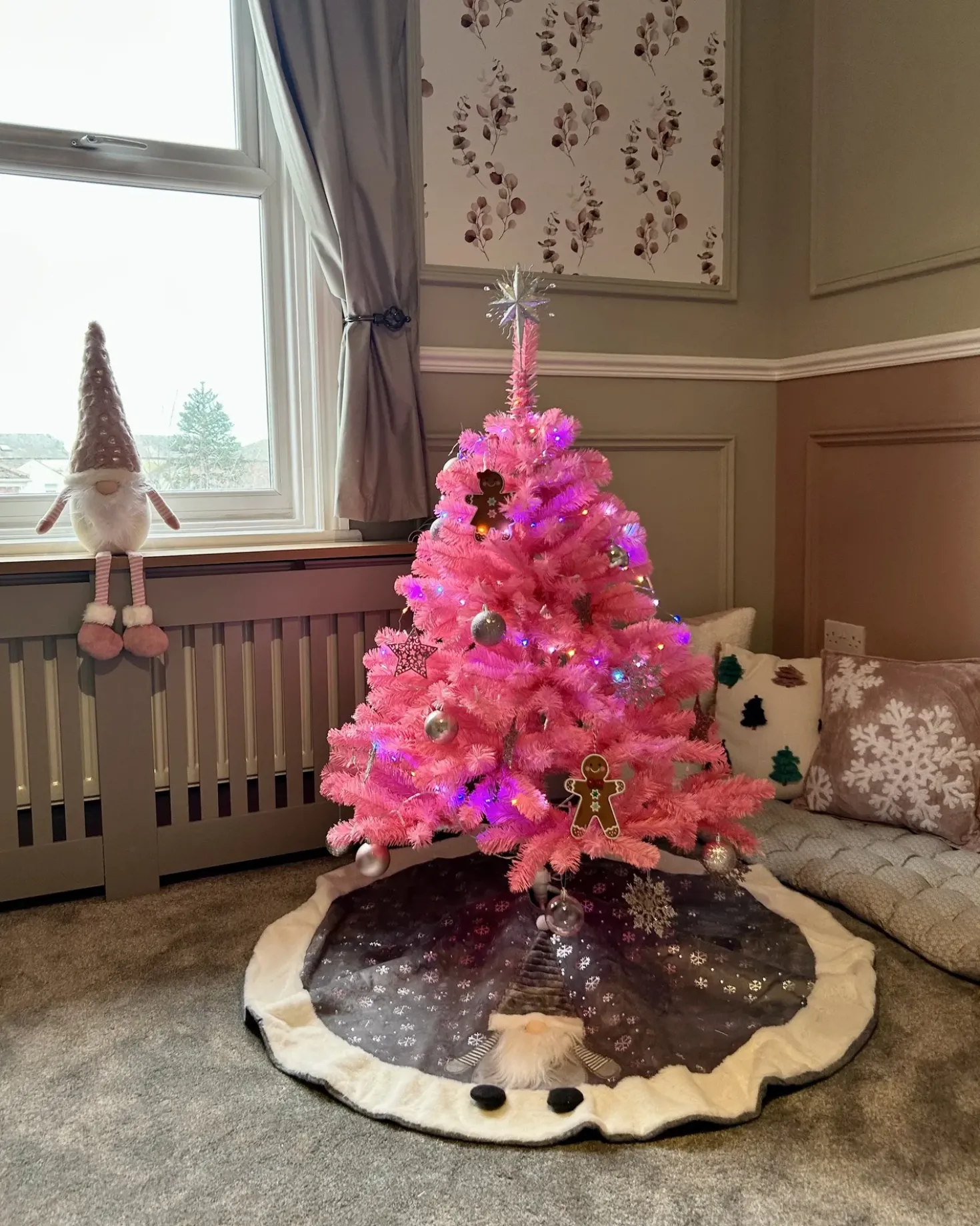 Albero di Natale artificiale FARNHAM 120 cm Rosa