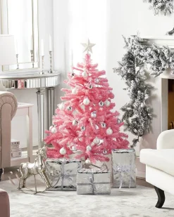 Albero di Natale artificiale FARNHAM 120 cm Rosa