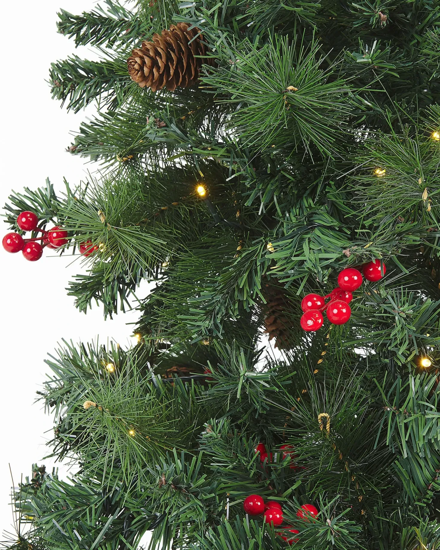 Albero di Natale artificiale LED JACINTO 180 cm Verde scuro