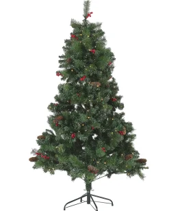 Albero di Natale artificiale LED JACINTO 180 cm Verde scuro