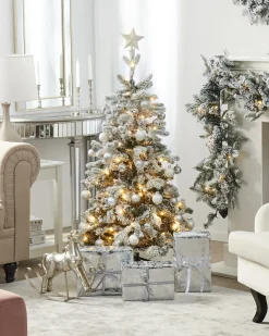 Albero di Natale pre illuminato LED TATLOW 120 cm Verde