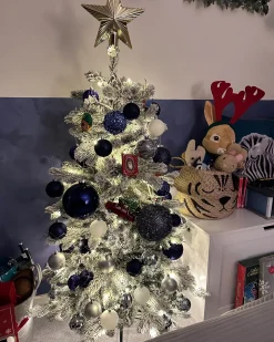 Albero di Natale pre illuminato LED TATLOW 120 cm Verde