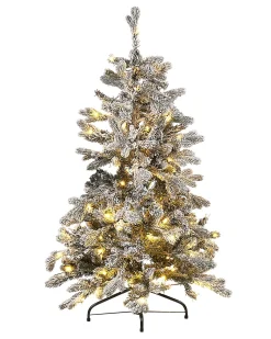 Albero di Natale pre illuminato LED TATLOW 120 cm Verde