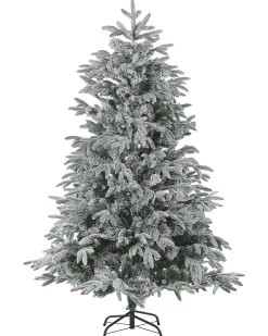 Albero natalizio innevato BASSIE 210 cm Bianco