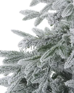 Albero natalizio innevato BASSIE 210 cm Bianco