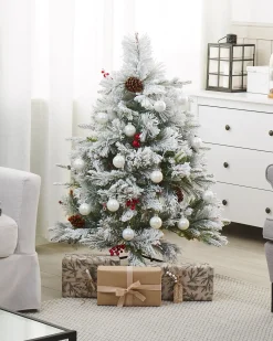 Albero natalizio innevato MASALA 120 cm Bianco
