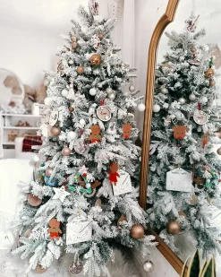 Albero natalizio innevato TOMICHI 210 cm Bianco