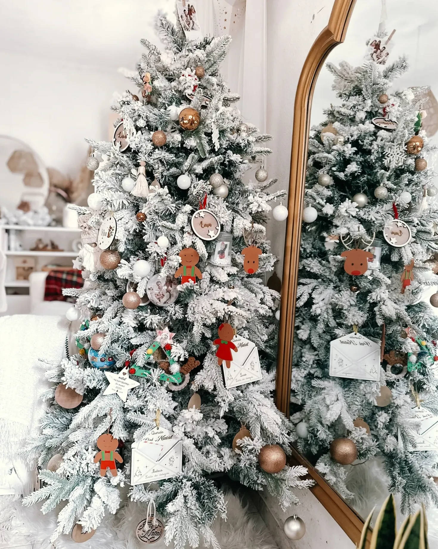 Albero natalizio innevato TOMICHI 210 cm Bianco