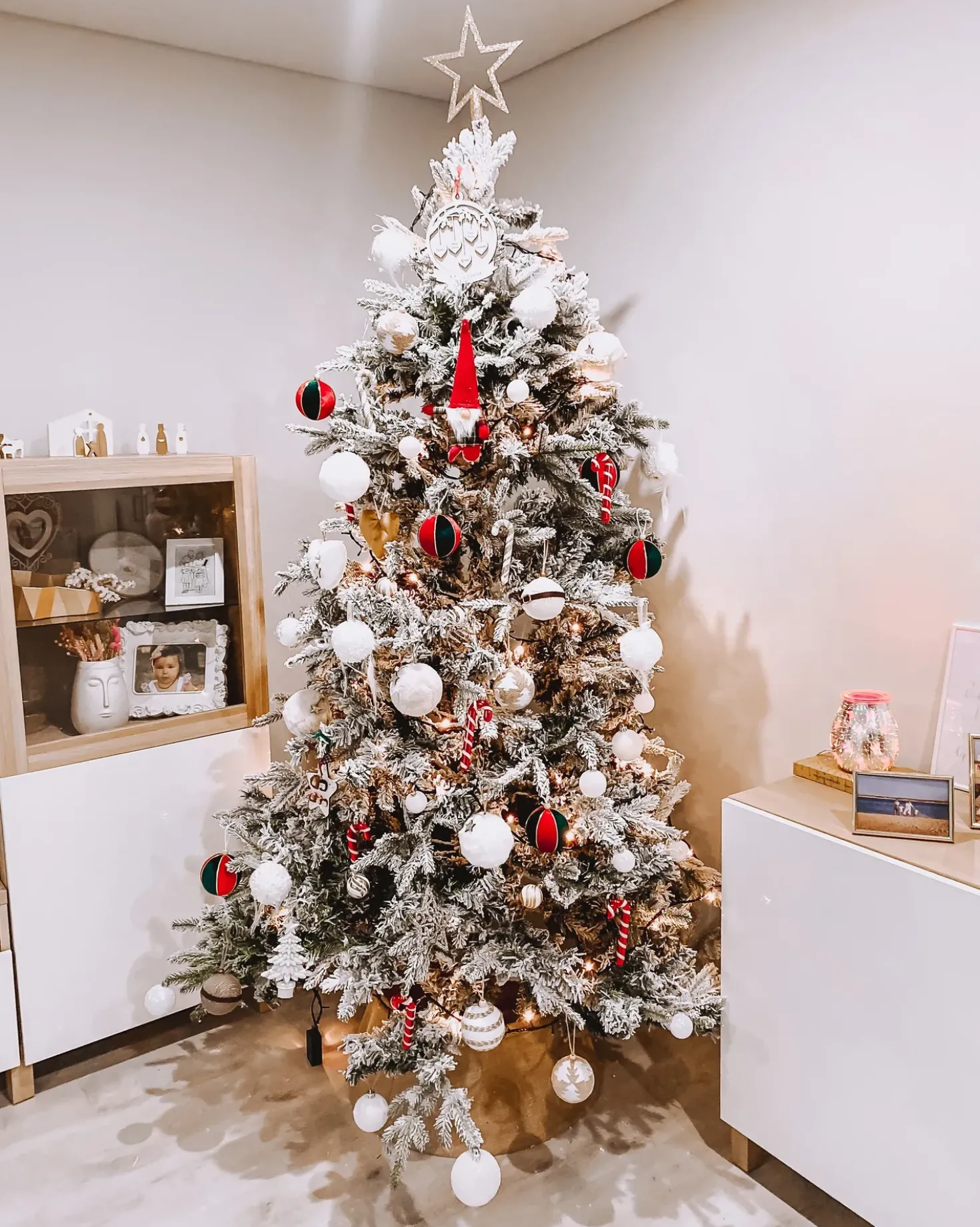 Albero natalizio innevato TOMICHI 210 cm Bianco