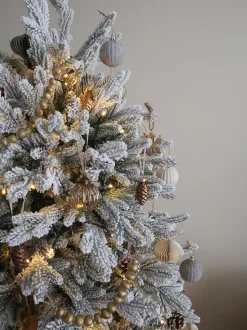 Albero natalizio innevato FORAKER 180 cm Bianco