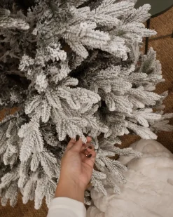 Albero natalizio innevato FORAKER 180 cm Bianco