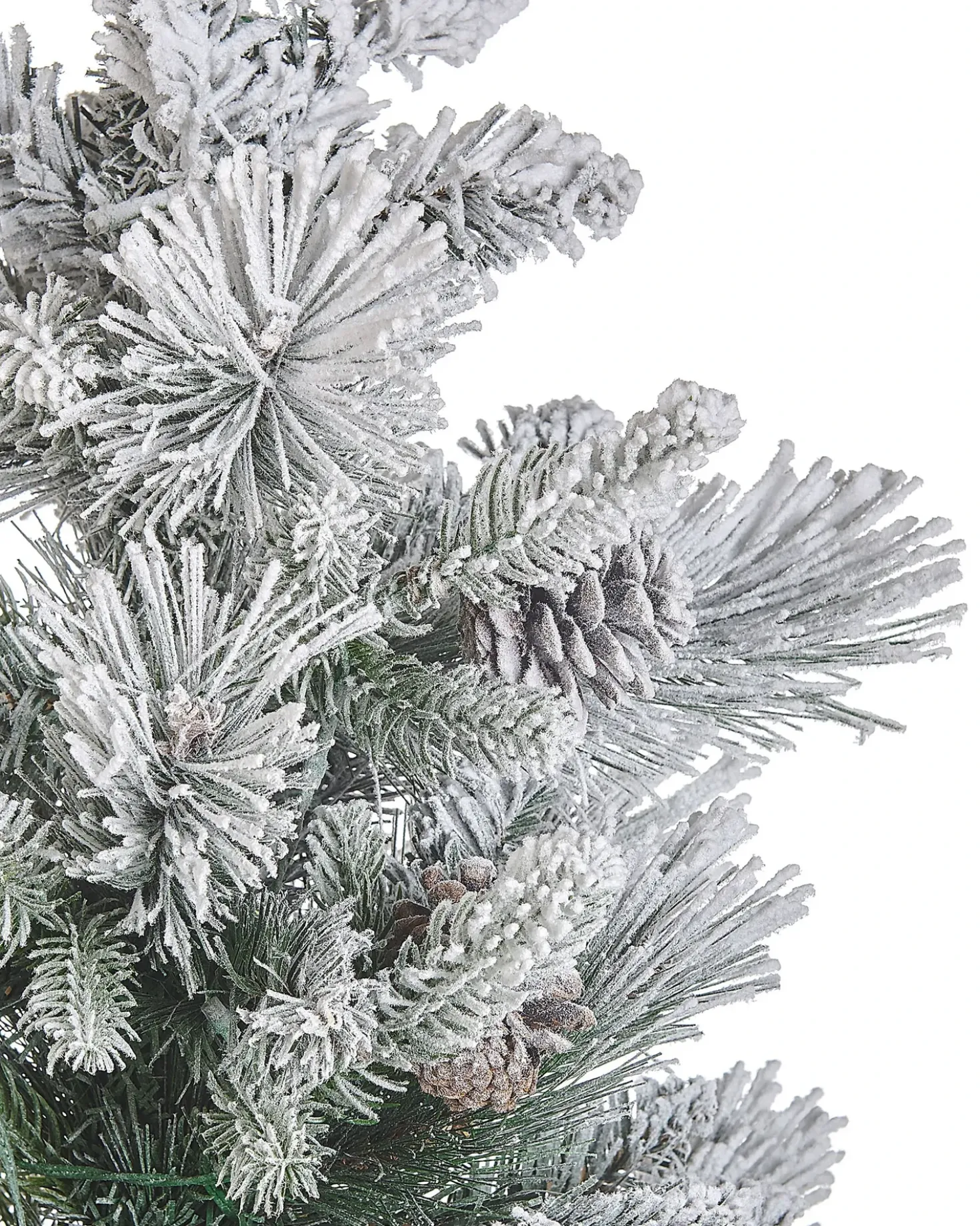 Albero natalizio innevato LED MALIGNE 90 cm Bianco