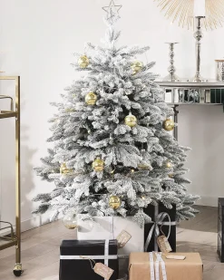 Albero natalizio innevato FORAKER 120 cm Bianco