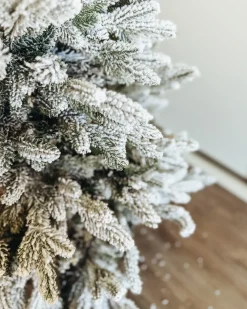 Albero natalizio innevato FORAKER 120 cm Bianco