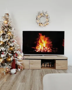 Albero natalizio innevato LED MIETTE 180 cm Bianco