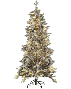 Albero natalizio innevato LED TATLOW 180 cm Verde