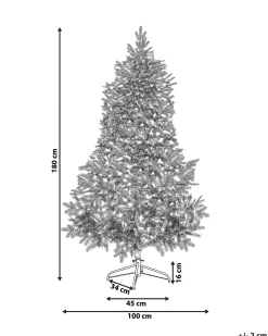 Albero natalizio innevato LED TATLOW 180 cm Verde