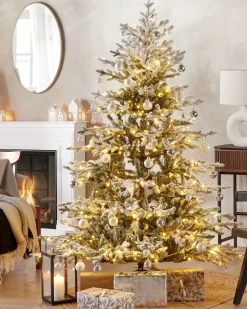 Albero natalizio innevato LED BRISCO 180 cm Bianco