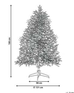 Albero natalizio innevato LED BRISCO 180 cm Bianco
