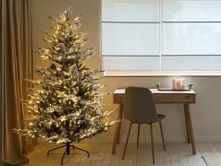 Albero natalizio innevato LED BRISCO 180 cm Bianco